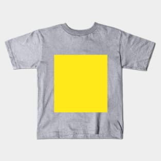 Yellow Neon Solid Color 2019 Kids T-Shirt